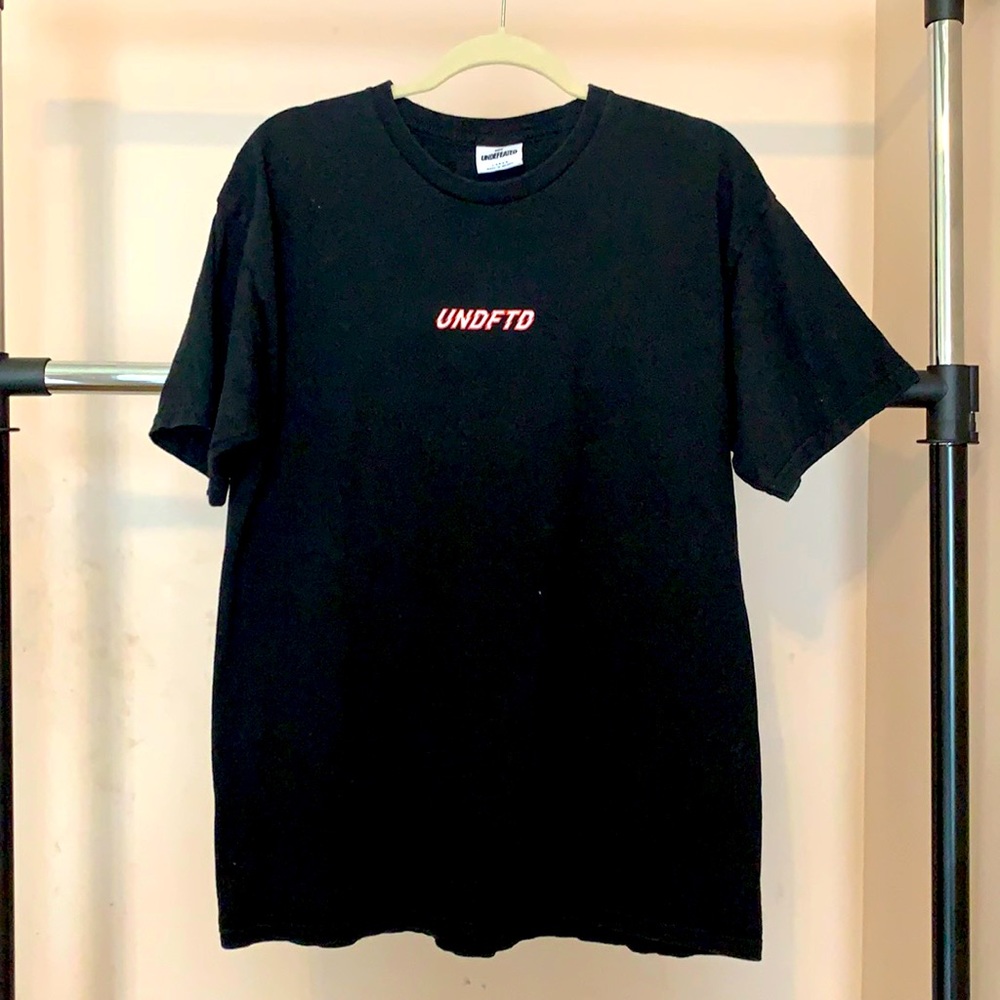 Undefeated Logo Tee - Black & Red - Men’s L